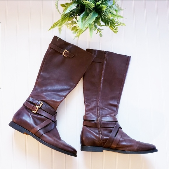 Cole Haan Shoes - 🎉Cole Haan Brown Buckle Leather Riding Boots🎉